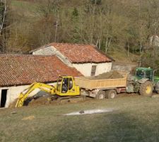 Décaissement de la maison.