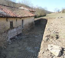 Décaissement de la maison.