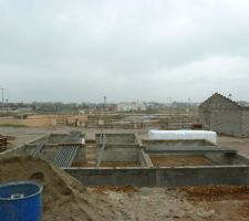 Matériaux livrés sur le chantier