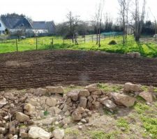 Le terrain a été motoculté il y a 15 jours, il faut maintenant semer la pelouse