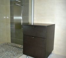 Meuble bas sur roulette