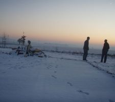 Terrain sous la neige