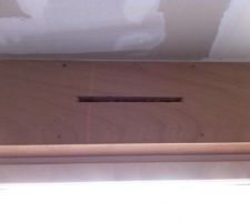 Système de ventilation non posé (vu seulement quand les volets ont été ouverts et le CDT parti)
