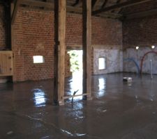 Coulage de la dalle du vide sanitaire