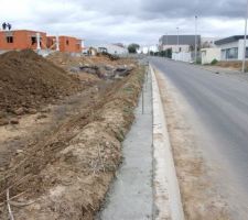 Fondation mur de cloture