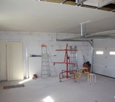 Placo - plafond du garage