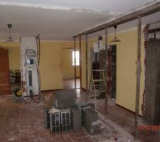 La vue du fond du futur salon, ca fait grand !!!!