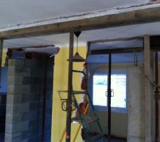 Destruction du mur porteur pour placer le 2eme ipn