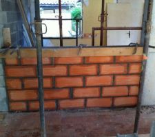 RDC Creation du mur du futur bar