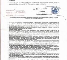 Permis accordé au 29 octobre