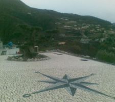 Espace parking et accès sous-sol... Pavé 7x11 et rose des vents