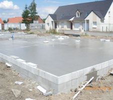 La dalle est coul&eacute;e