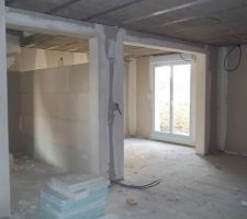 Montage cloison cuisine