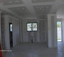 Piece principale cot&eacute; cuisine et entr&eacute;e