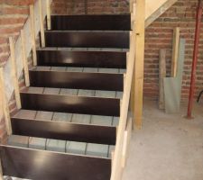 Coffrage de l'escalier