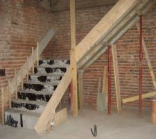 Escalier coul&eacute; !!