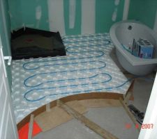 Plancher chauffant marche salle de bain