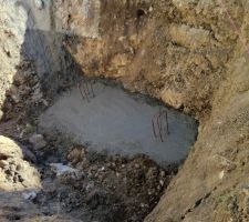 Semelle de soutien de la terrasse