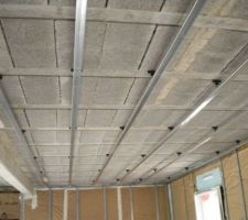 Pose des rails plafond
