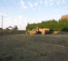 Terrassement maison   chemin d'acc&egrave;s