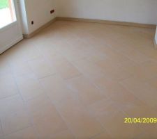 Carrelage pas propre...