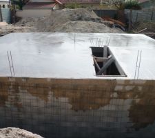 Dalle béton du RDC coulée