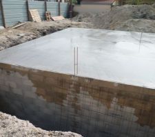 Dalle béton du RDC