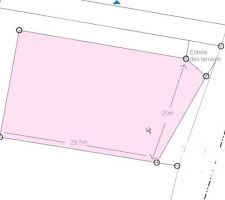 Dimensions du terrain