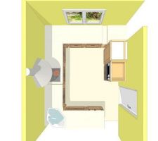 Plan de notre projet cuisine.
Modèle Patio chez Lapeyre