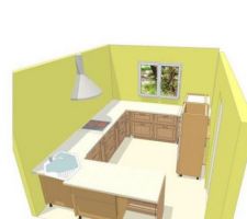 Plan de notre projet cuisine.
Modèle Patio chez Lapeyre