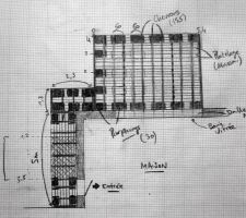 Plan de la future terrasse