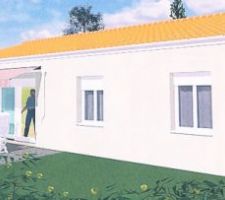 Vue arrière de la maison