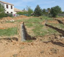 Terrassement et 1ère coulée