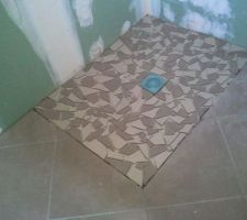 Photo de la douche italienne en mosa&iuml;que