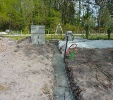 Yeah!! apr&eacute;s les tranch&eacute;es, voila d&eacute;ja le b&eacute;ton!! (Cot&eacute; Sud-Ouest future porte d'entr&eacute;e)