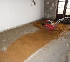 Préparation en cours pour nouvelle dalle