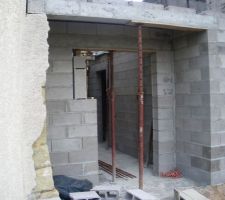 Modification de la porte d entr&eacute;e a la base il devait y a voir une petite fenetre juste a cot&eacute; mais vue le peu de place qu il reste non mettons un porte d entr&eacute;e   semi fixe avec un effet miroir je pense .