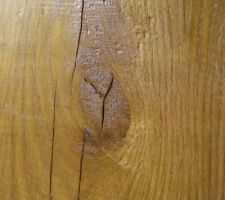 Chêne après 2nde couche de finition incolore