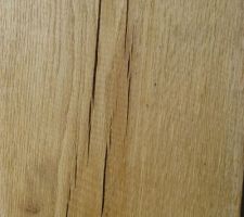 Chêne brut après décapage