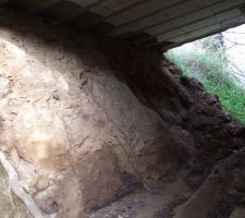 Emplacement buanderie avant travaux (decaissement et demolition existant)