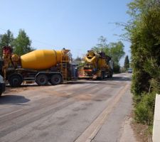 21m3 de béton pour la dalle du sous sol