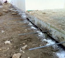 Ferraillage de la terrasse