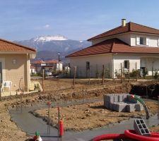 Les fondations du garage