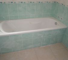 La baignoire en haut