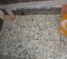 Le sol de la douche des parents (un peu plus vert que sur la photo)