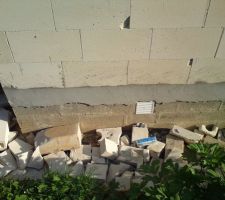 Deplacement de l'aeration derriere la maison