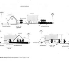 Profil des 2 maisons sur site