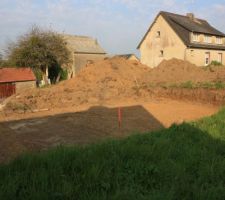 La plateforme ou sera implanté la maison