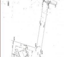 Plan du terrain avec implantation de la maison