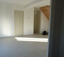 Carrelage plinthes joints ok 
petit apercu de la sous couche des placo et du plafond